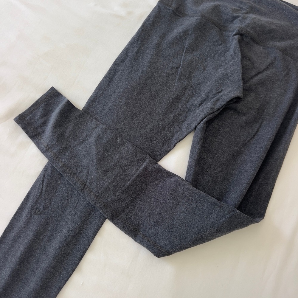 Lululemon Wunder Under High Rise Leggings Heathered Charcoal Grey Luon - Picture 6 of 6